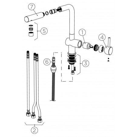 Kuchyňská baterie Schock Epos.120 Puro, beztlaková