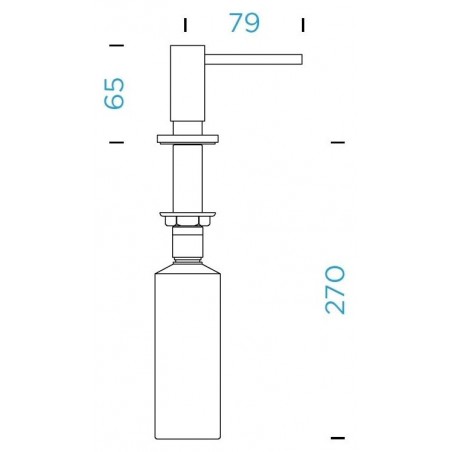 Dávkovač saponátu Schock Samo Měď, 500 ml Dávkovač saponátu Schock Samo Měď, 500 ml
