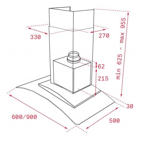 Komínový odsavač par Teka NC 680 X Nerez Komínový odsavač par Teka NC 680 X Nerez