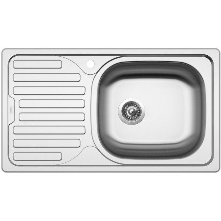 Kuchyňský dřez Sinks Classic 760 V 0,5 mm, matný, pravý Kuchyňský dřez Sinks Classic 760 V 0,5 mm, matný, pravý