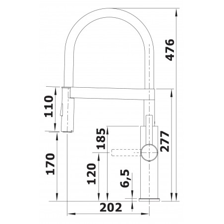 Kuchyňská baterie Blanco Sonea-S Flexo Nerez kartáčovaný