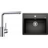 Set Blanco 08 - A (dřez Legra 6 Černá + baterie Mila Chrom)