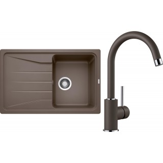 Set Blanco 08-B 25 (dřez Sona 45 S Kávová + baterie Mida Kávová)