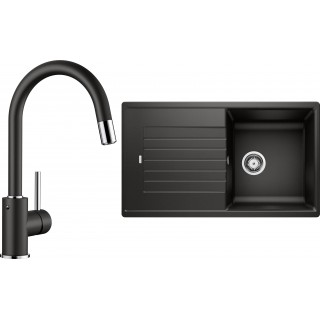 Set Blanco 10-D 25 (dřez Zia 5 S Černá + baterie Mida-S Černá)