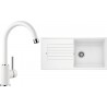 Set Blanco 14 - D (dřez Zia XL 6 S Bílá + baterie Mida Bílá)