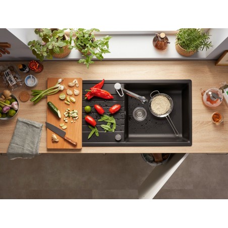 Kuchyňský dřez Blanco Zia XL 6 S Černá, bez excentru