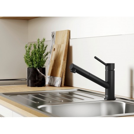 Kuchyňská baterie Blanco Kano-S Černá matná