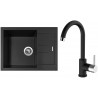 Set Sinks (dřez Amanda 650 NANO Nanoblack N6 + baterie Mix 35 Nanoblack N6) Set Sinks (dřez Amanda 650 NANO Nanoblack N6 + baterie Mix 35 Nanoblack N6)
