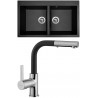 Set Sinks (dřez Amanda 860 DUO Metalblack 74 + baterie Enigma S Metalblack 74) Set Sinks (dřez Amanda 860 DUO Metalblack 74 + baterie Enigma S Metalblack 74)