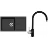 Set Sinks (dřez Infinity 860 Metalblack 74 + baterie Vitalia Metalblack 74) Set Sinks (dřez Infinity 860 Metalblack 74 + baterie Vitalia Metalblack 74)