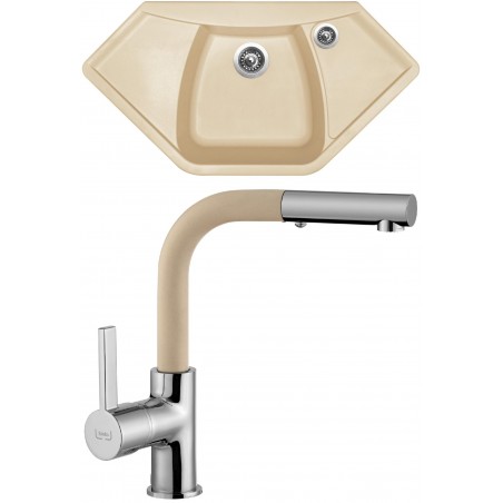 Set Sinks (dřez Naiky 980 Sahara 50 + baterie Enigma S Sahara 50) Set Sinks (dřez Naiky 980 Sahara 50 + baterie Enigma S Sahara 50)