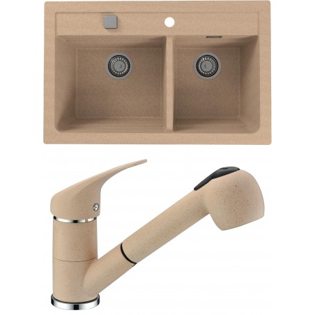 Set Alveus (dřez Atrox 50 Beige 55 + baterie AM 20 Beige 55) Set Alveus (dřez Atrox 50 Beige 55 + baterie AM 20 Beige 55)