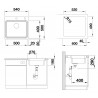 Kuchyňský dřez Blanco Etagon 500-IF/A, s táhlem Kuchyňský dřez Blanco Etagon 500-IF/A, s táhlem