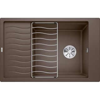 Kuchyňský dřez Blanco Elon XL 6 S Kávová, s odkapávací mřížkou, bez excentru