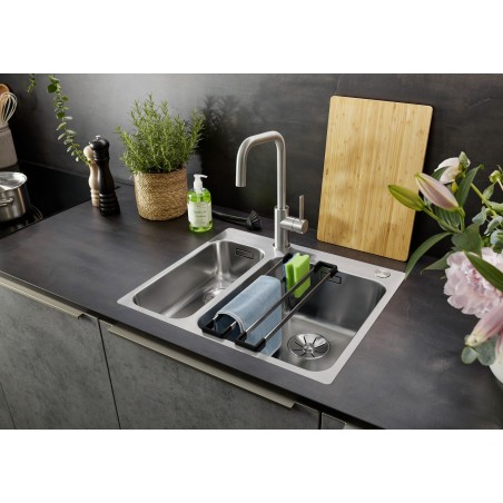 Kuchyňský dřez Blanco Solis 340/180-IF/A, Push Control, kartáčovaný