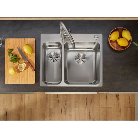 Kuchyňský dřez Blanco Solis 340/180-IF/A, Push Control, kartáčovaný
