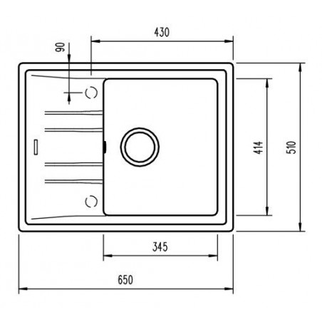 Kuchyňský dřez Teka Stone 45 S-TG Hliníkově šedá