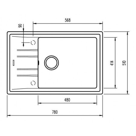 Kuchyňský dřez Teka Stone 60 S-TG Hliníkově šedá