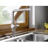 Kuchyňská baterie Blanco Linus-F Chrom, před okno