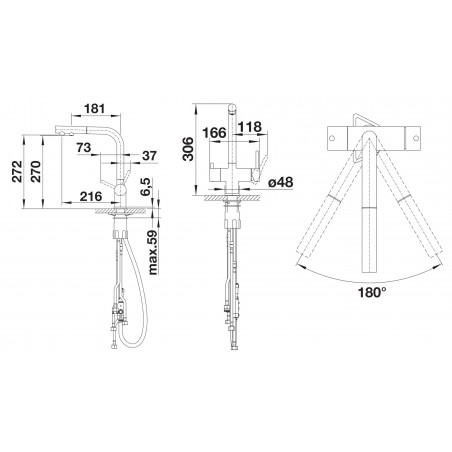Kuchyňská baterie Blanco Fontas-S II Chrom