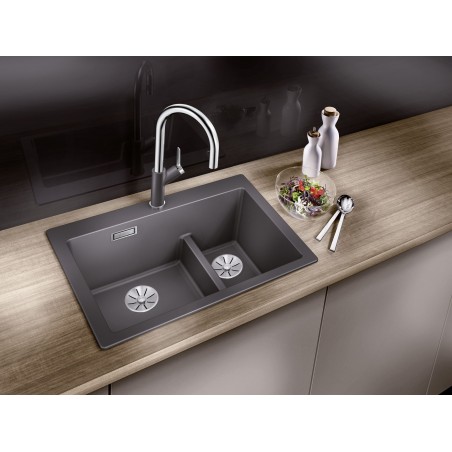 Kuchyňský dřez Blanco Pleon 6 Split Antracit, bez excentru