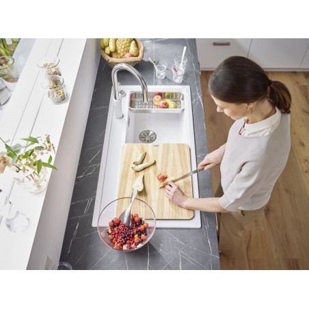 Kuchyňský dřez Blanco Zenar XL 6 S Černá, levý, s excentrem