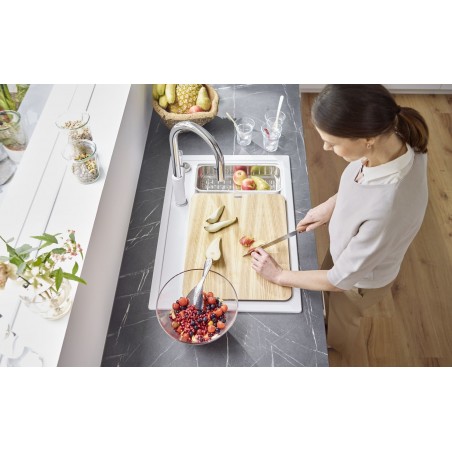 Kuchyňský dřez Blanco Zenar XL 6 S Compact Kávová, s excentrem