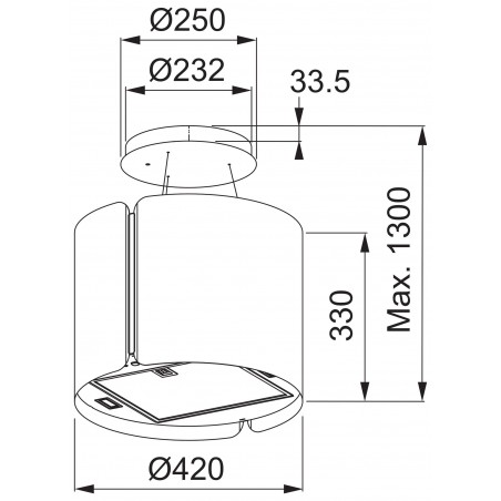 Odsavač par Franke Smart Suspended FSMS F 42 WH MATT, Matná bílá