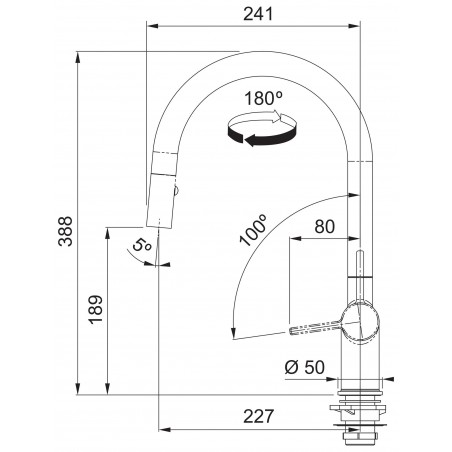 Kuchyňská baterie Franke FN 4090.031 ACTIVE NEW Chrom