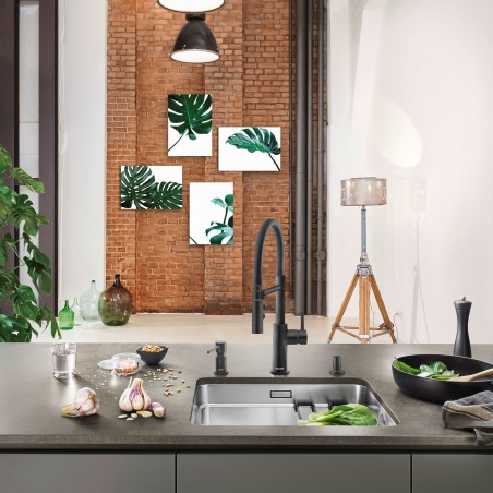 Kuchyňská baterie Blanco Catris-S Flexo Černá matná