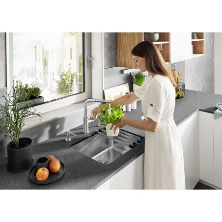 Kuchyňská baterie Blanco Lanora-S-F Nerez Kartáčovaný