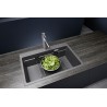 Kuchyňský dřez Blanco Etagon 8 Černá, s excentrem