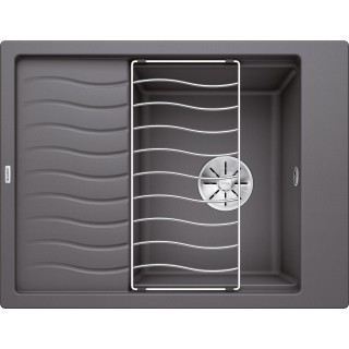 Kuchyňský dřez Blanco Elon 45 S Šedá skála, s odkapávací mřížkou, s excentrem