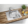Kuchyňský dřez Blanco Lemis 45 S-IF Mini Kartáčovaný, s excentrem