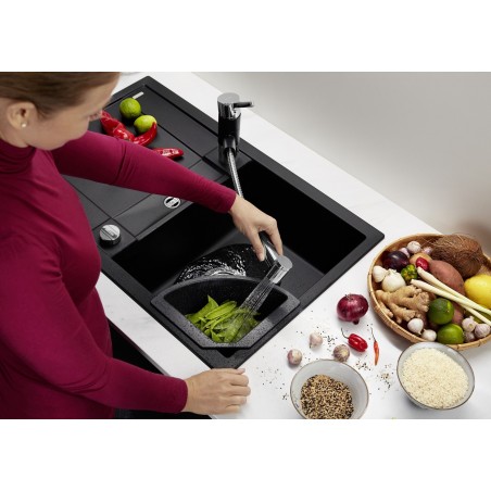 Kuchyňský dřez Blanco Metra 45 S Šedá skála, s excentrem