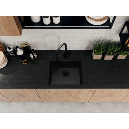 Kuchyňský dřez Blanco Subline 500-U Black Edition Černá