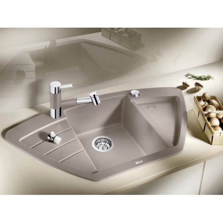 Kuchyňský dřez Blanco Zia 9 E Aluminium, s excentrem Kuchyňský dřez Blanco Zia 9 E Aluminium, s excentrem