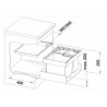 Odpadkový koš Blanco Flexon II XL 60/3, 1x 30 l + 2x 8 l Odpadkový koš Blanco Flexon II XL 60/3, 1x 30 l + 2x 8 l