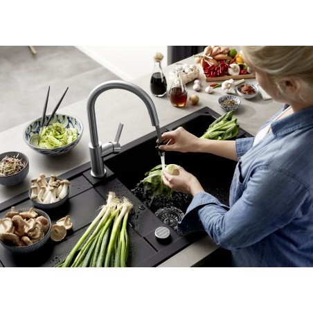 Kuchyňská baterie Blanco Candor-S Nerez masiv kartáčovaný, beztlaková