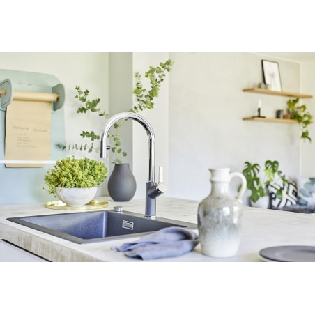 Kuchyňská baterie Blanco Carena-S Vario Šedá skála