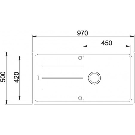 Kuchyňský dřez Franke Basis BFG 611 Bílá-led