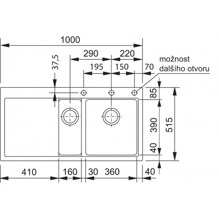 Kuchyňský dřez Franke Mythos MTG 651-100/7 Šedý kámen