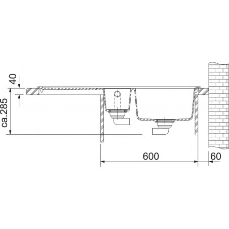 Kuchyňský dřez Franke Mythos MTG 651-100/7 Šedý kámen