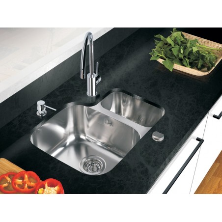 Kuchyňský dřez Sinks DUO 571.1 V 1,0 mm, levý, leštěný