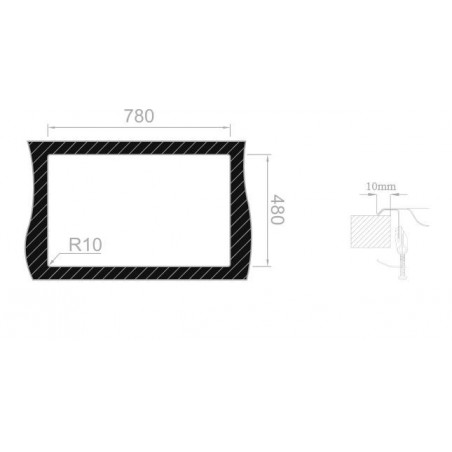 Kuchyňský dřez Sinks Okio 800 DUO V 0,6 mm, leštěný