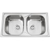 Kuchyňský dřez Sinks Okio 860 DUO V 0,6 mm, leštěný