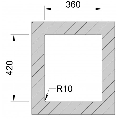 Kuchyňský dřez Sinks Box 380 RO 1,0 mm