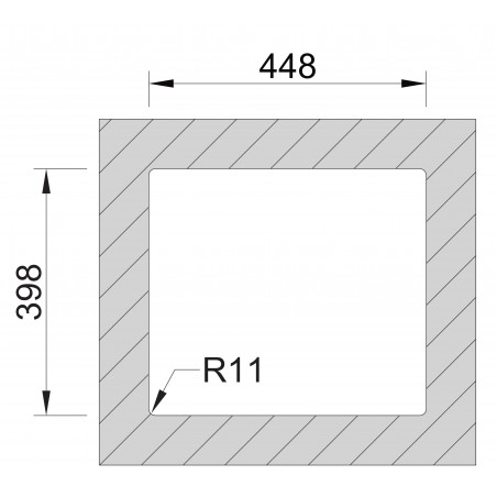 Kuchyňský dřez Sinks Box 490 RO 1,0 mm