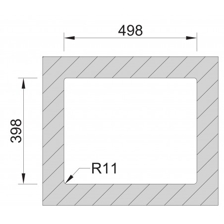 Kuchyňský dřez Sinks Box 540 RO 1,0 mm