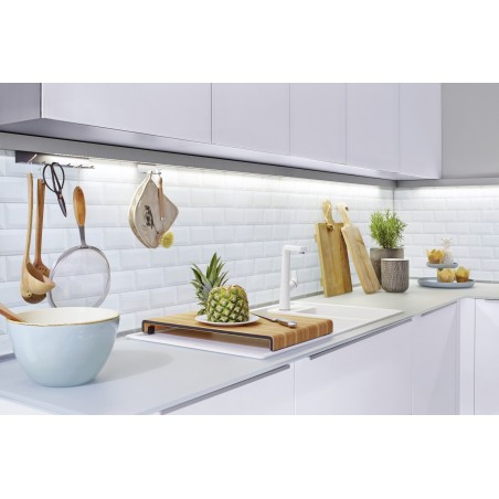 Kuchyňský dřez Blanco Axia III 6 S Tartufo, pravý, se skleněnou krájecí deskou a miskou